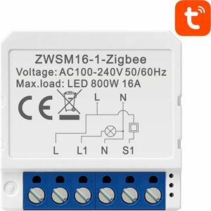 Avatto ZWSM16-W1 ZigBee Smart Switch Module wiring diagram - Avatto