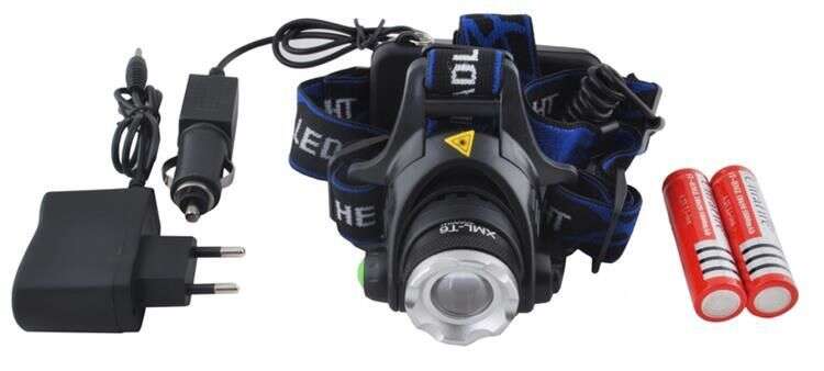 XML-T6 Cree Led nabíjateľná čelovka so silným svetlom (BBL)