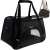 Purlov Transporter pet carrier bag for dogs and cats, black, 30/25/50 cm, with shoulder strap