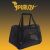 Purlov black pet carrier bag with logo