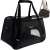 Purlov Transporter pet carrier bag for dogs and cats, black, 30/25/50 cm, with shoulder strap