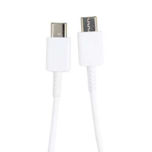 Samsung EP-DN980BWE USB-C - USB-C kábel, 1 méter, fehér, a csatlakozók közeli képe - USB kábel