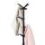 ModernHome black standing coat rack with 14 hooks for hanging clothes