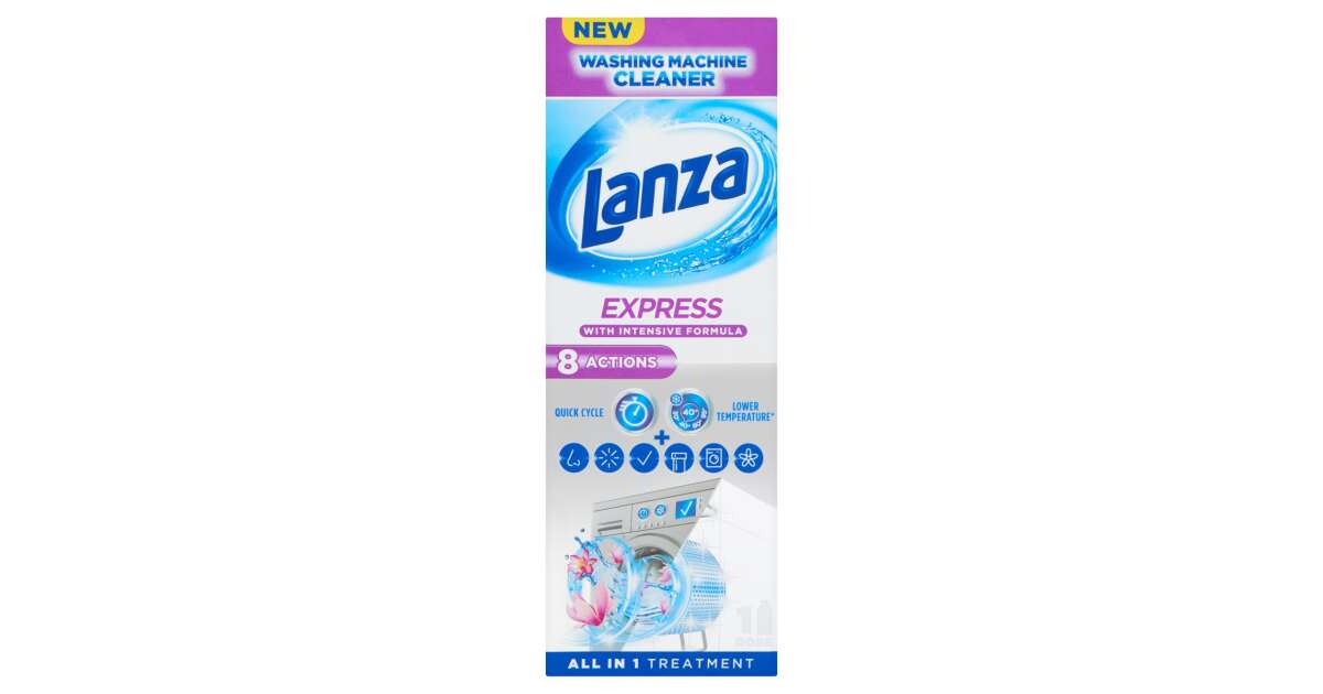 Lanza Express Mosógép tisztító folyadék 250ml Pepita.hu