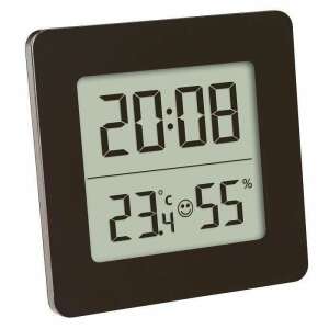 TFA MCT30503801 digital clock, thermometer, and hygrometer, black - Weather Station