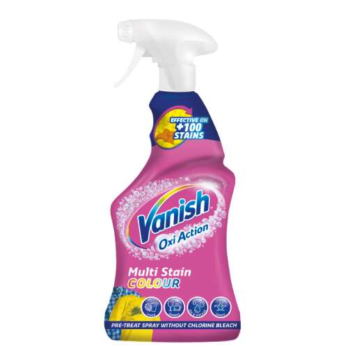 Vanish Oxi Action Multi Stain Colour Spray do prania wstępnego, 500ml, skuteczny na ponad 100 plam, bez wybielacza chlorowego