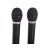 Близък план на безжични микрофони за караоке WYNGR