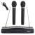 Vezeték nélküli karaoke mikrofon szett két mikrofonnal és vevővel, ideális otthoni bulikhoz vagy esküvőkhöz