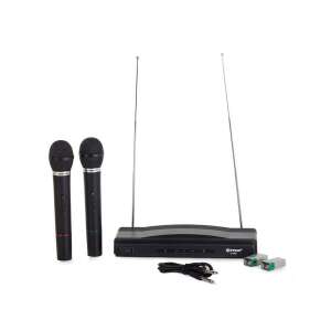 Set microfon karaoke wireless cu două microfoane și un receptor, perfect pentru petreceri acasă sau nunți - Microfoane
