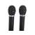 Zwei drahtlose Mikrofone für Karaoke-Set