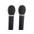 Dwa bezprzewodowe mikrofony do zestawu karaoke