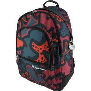 Urban Orange ergonomic school backpack with combination lock, side view - School Bag