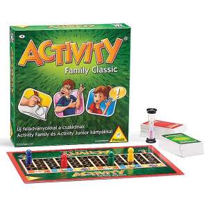 Настолна игра Piatnik Activity Family Classic с игрално поле, карти, пясъчен часовник и фигурки - Настолна игра и Маса за джаги и аксесоари