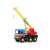 Wader Daruskocsi 37cm toy crane truck, red, blue, yellow, construction toy for kids