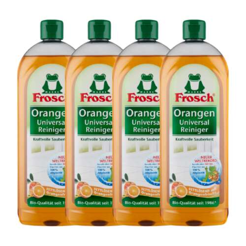 Pachet Curatator general cu extract si parfum de portocale Frosch (4x750ml)