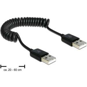Delock 83239 USB 2.0-A apa / apa tekercselt kábel 67577928 