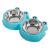 Metal Double Bowl for Dogs and Cats 0.175l x 2 76343220
