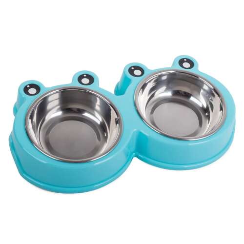 Metal Double Bowl for Dogs and Cats 0.175l x 2 76343220