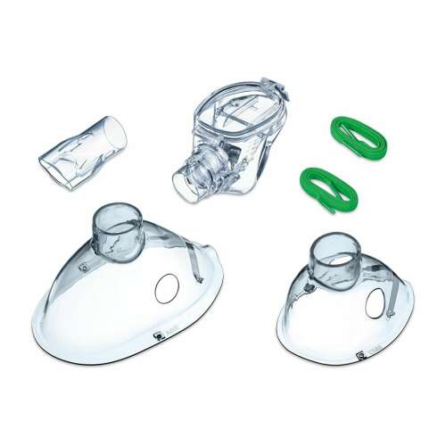 Beurer IH 55 inhalátor cserekészlet, tartalmaz szájdarabot, felnőtt és gyermek maszkot, porlasztót