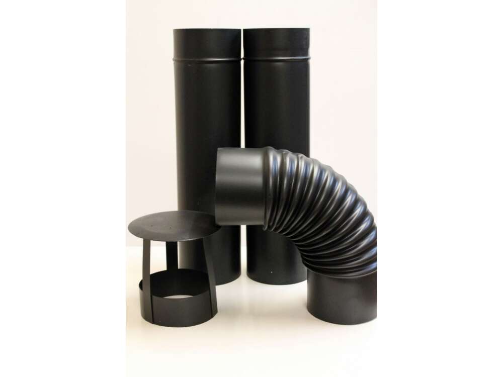 Üstházhoz füstcső + könyök + kalap