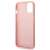 Guess Glitter Script Collection iPhone 14 Plus Case, pink, side view