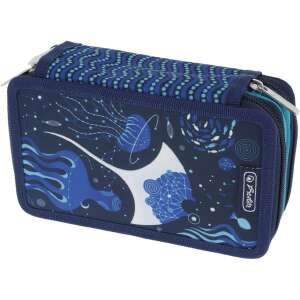 Herlitz TriCase Deep Ocean 3-vrstvové plnené pero – modré 67710869 - Peračníky