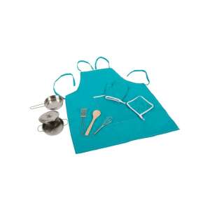 Small Foot - Játék főzőkészlet köténnyel, 9 db