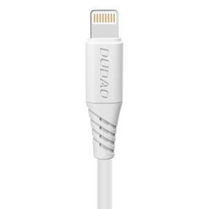 Dudao USB to Lightning cable, white, 5A fast charging, 1 meter - Data Cable