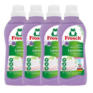 Омекотител за тъкани Frosch Lavender, пакет от 4 броя, общо 124 изпирания - Детергент