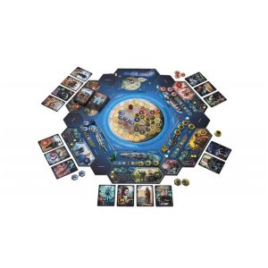 Rozłożona gra planszowa Hexpanse, gra strategiczna dla 2-4 graczy - Gra