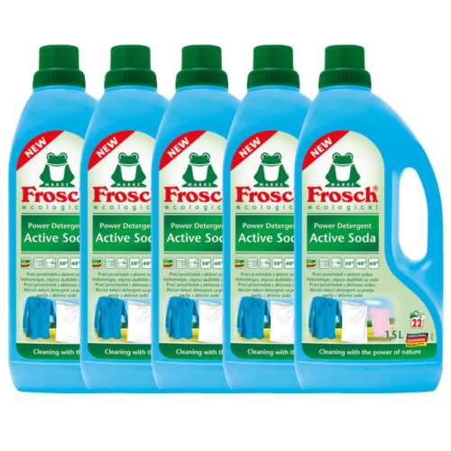 Frosch Flüssigwaschmittel mit Aktivsoda (5x1500ml)