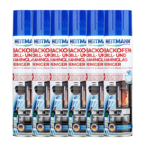 Pachet Spray spuma de curatat cuptoare,gratare si geamurile semineelor Heitmann (6x400ml)
