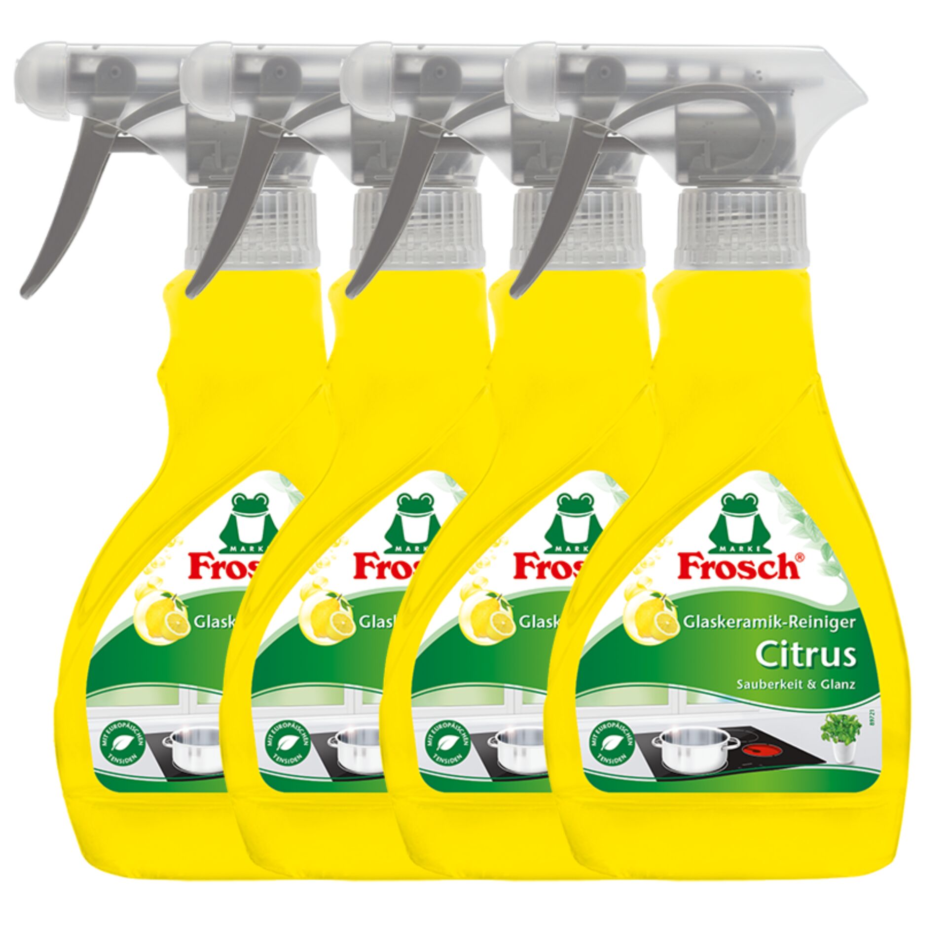 Sprej na čistenie sklokeramických varných dosiek Frosch (4x300 ml)