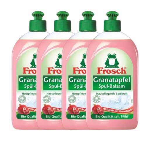 Detergent lichid pentru spalat vase cu extract de Rodie Frosch (4x500ml) 31860792