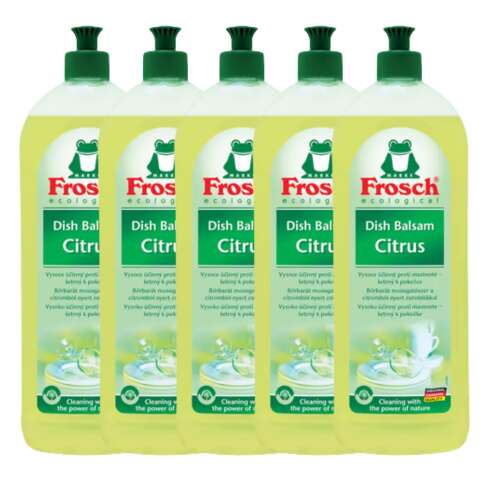 Pachet Balsam detergent lichid cu lamaie Frosch Citrus (5x750ml) 35513586