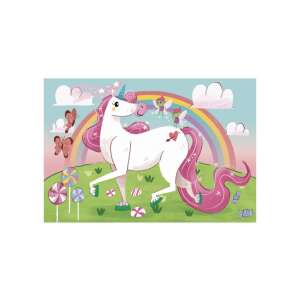 Clementoni SuperColor Puzzle 104 elementów, Wierzę w jednorożce, z jednorożcem, tęczą i wróżkami - Clementoni Puzzle
