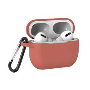 Red silicone case for Apple AirPods Pro with carabiner - Headset Accessory