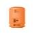 Sony SRS-XB100D.CE7 portable Bluetooth speaker in orange, back view showing charging port