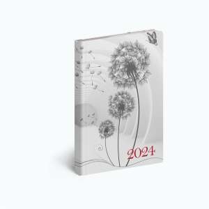 Realsystem 2024 Fiestina Light Flamingo B6 Planner with Dandelion Design - REALSYSTEM