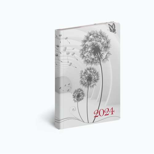 Realsystem 2024 Fiestina Light Flamingo B6 Planner cu design Păpădie