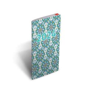 2024 RealSystem pocket calendar with mosaic design - REALSYSTEM Calendar
