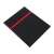 Black leather 2024 weekly planner with red stripe, A4S format