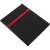 Black leather 2024 weekly planner with red stripe, A4S format