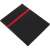 Black leather 2024 weekly planner with red stripe, A4S format
