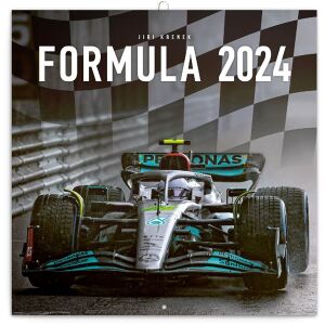 Realsystem Formula 2024 naptár borítója, Formula 1-es versenyautóval. - REALSYSTEM