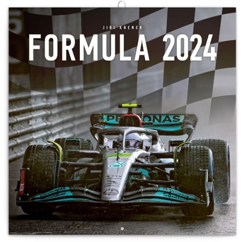 Realsystem Formula 2024 naptár borítója, Formula 1-es versenyautóval.