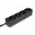 Equip 4-Outlet Black Power Strip