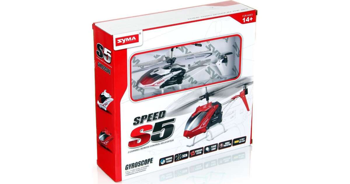 Syma S5 remote control helicopter 29 3x7 9x27 5cm White