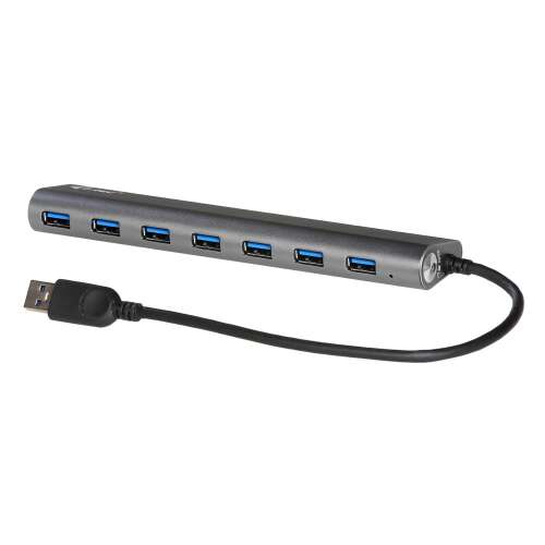 i-tec Metalowy Hub USB 3.0 z 7 portami, czarny, U3HUB778