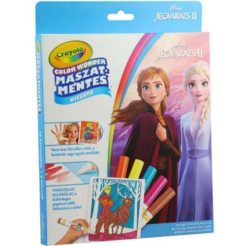 Set de colorat Frozen 2 cu markere ce nu lasa pete Crayola 31862526